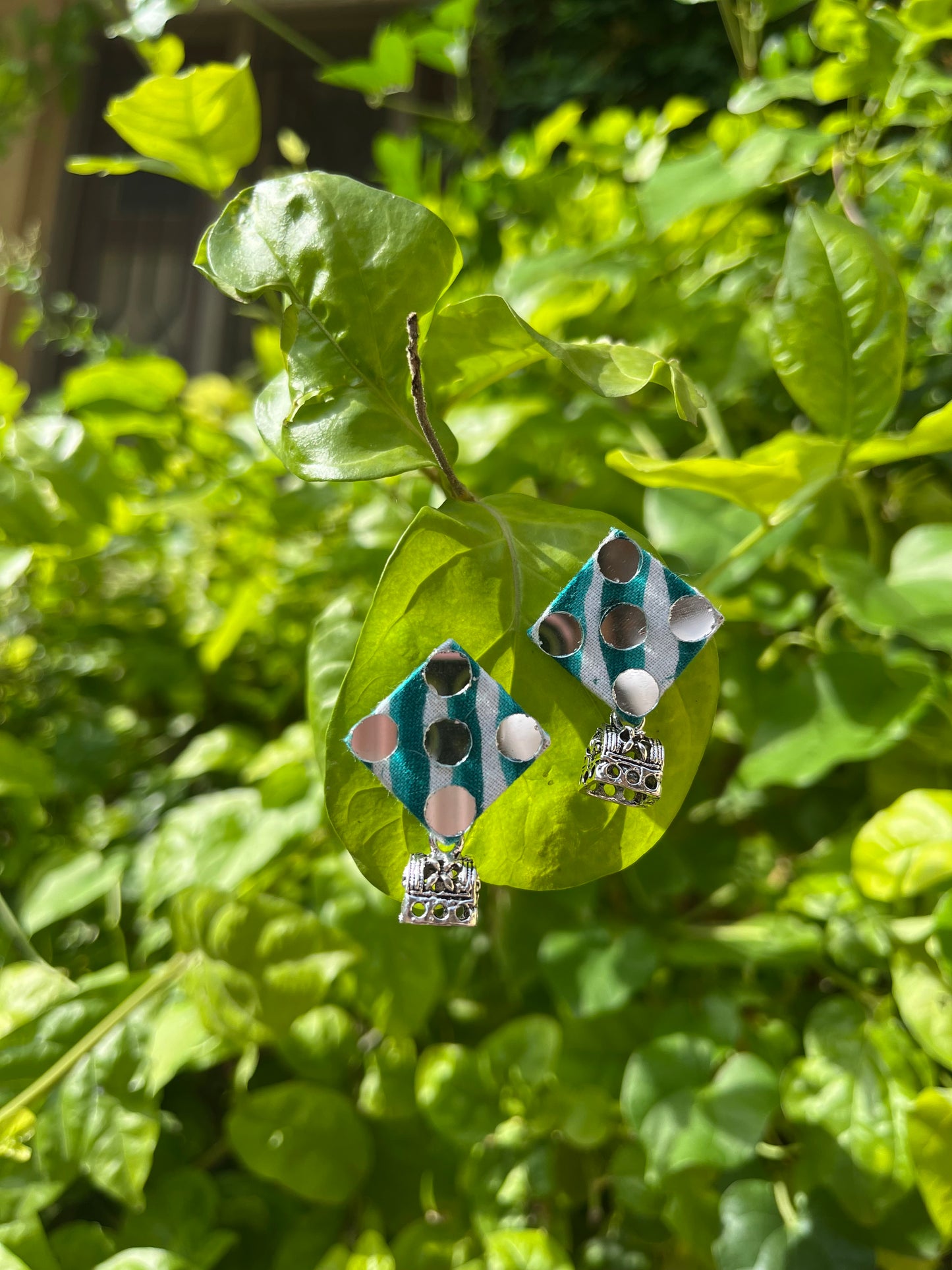 Cute Navratri mirror jhumkha