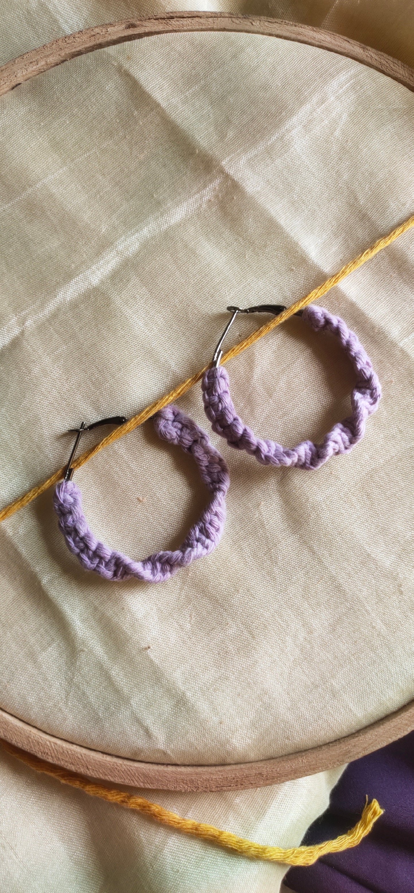 A Pooja Thread Whirl Earrings