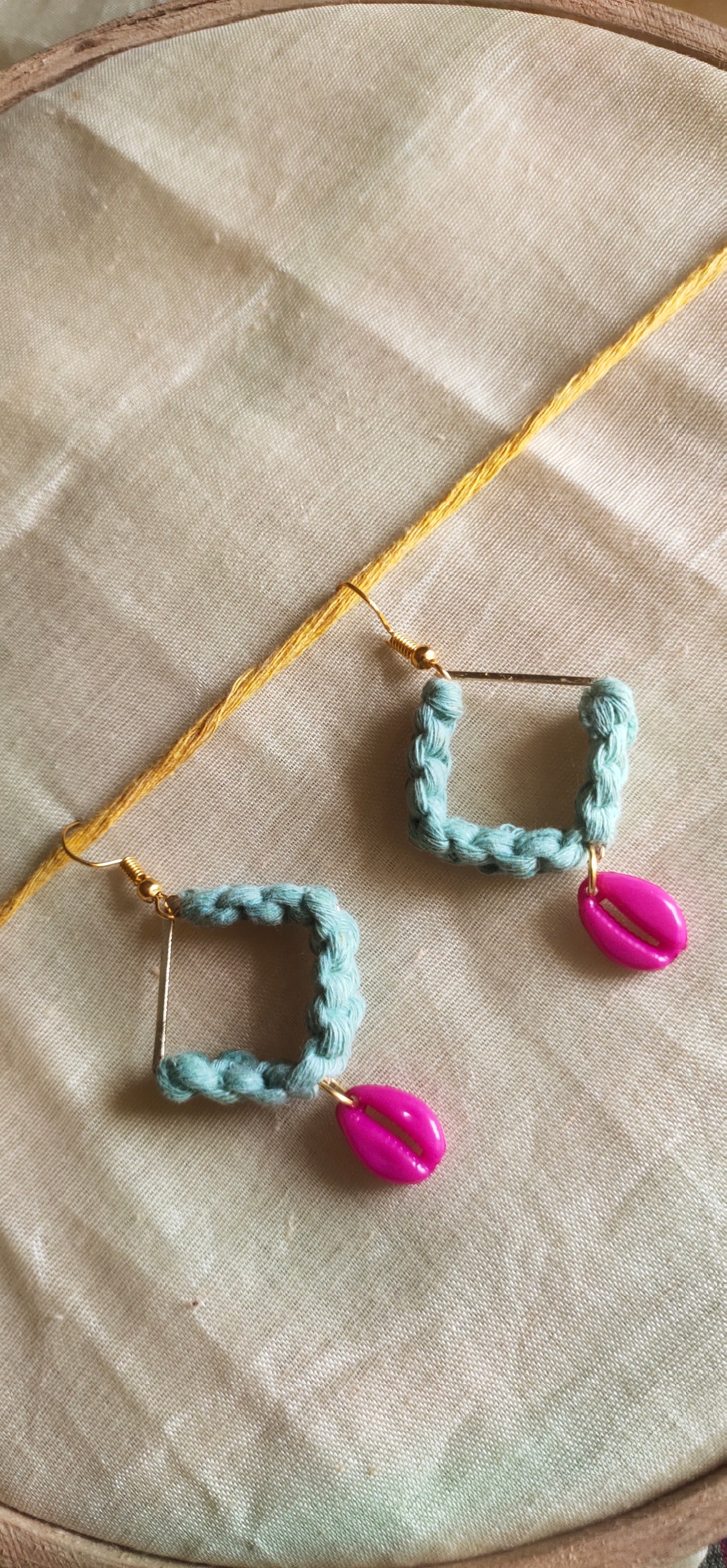A Pooja Rhombus Charm Earrings