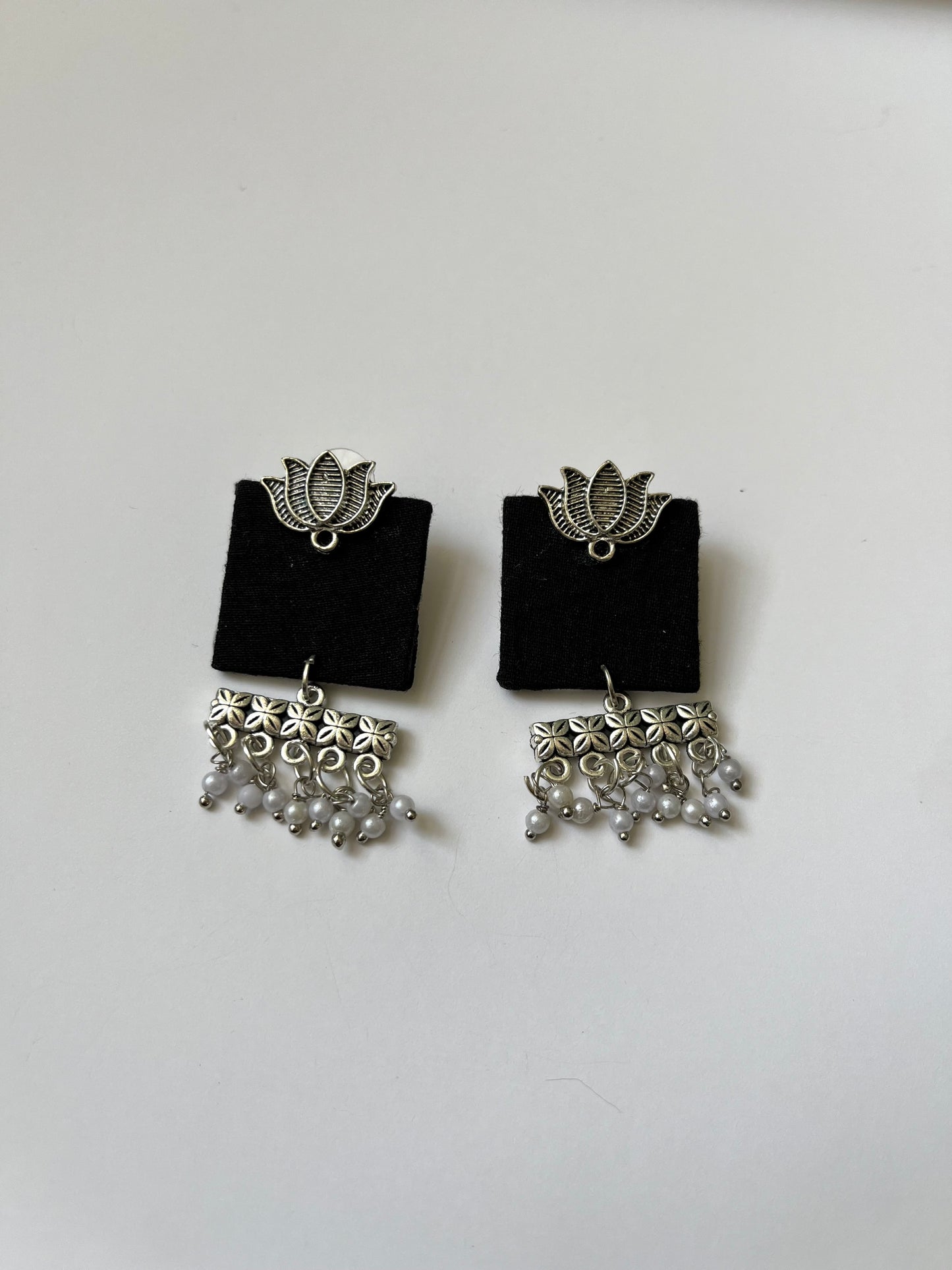 A Black Lotus Beauty Earrings