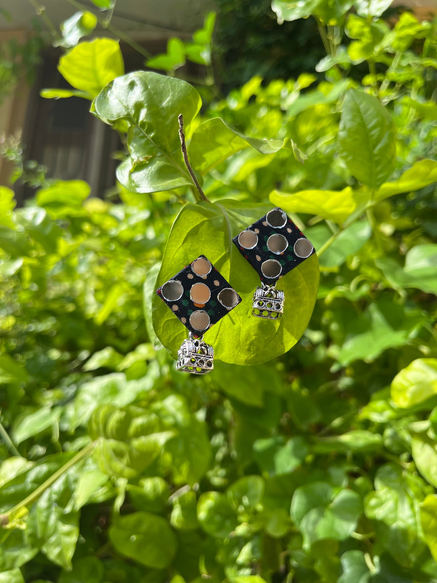 Cute Navratri Mirror Jhumkha