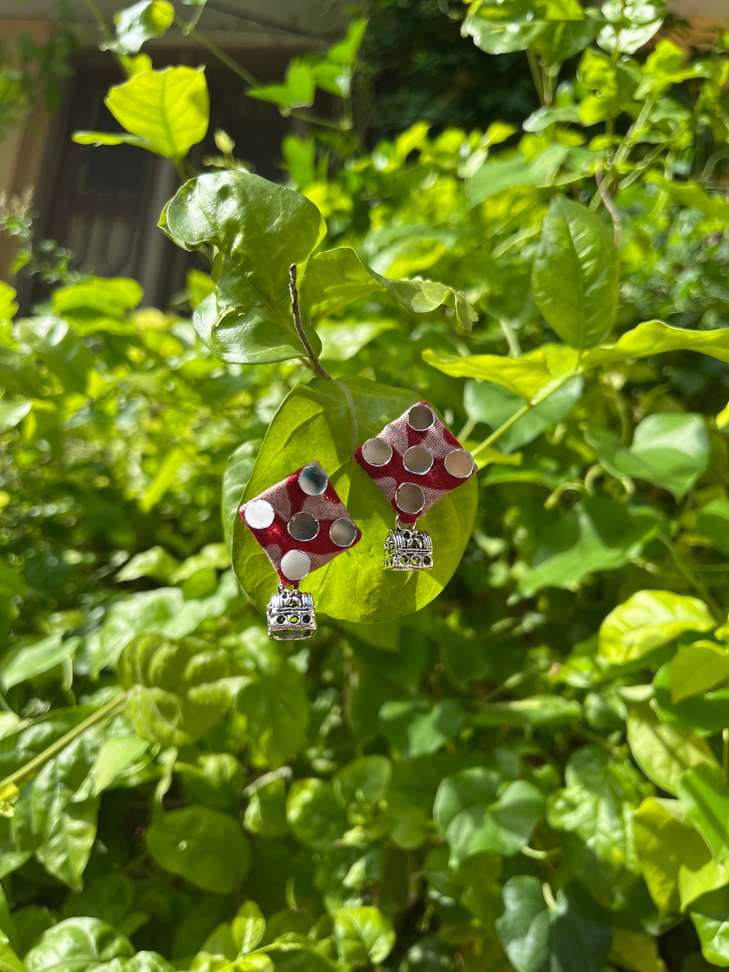 Cute Navratri Mirror Jhumkha