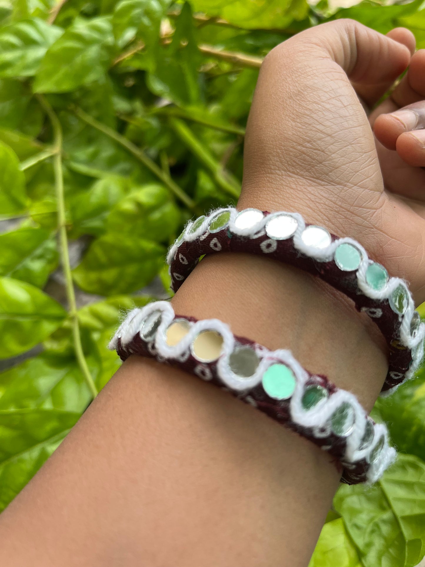 Mirror Threads Bangles