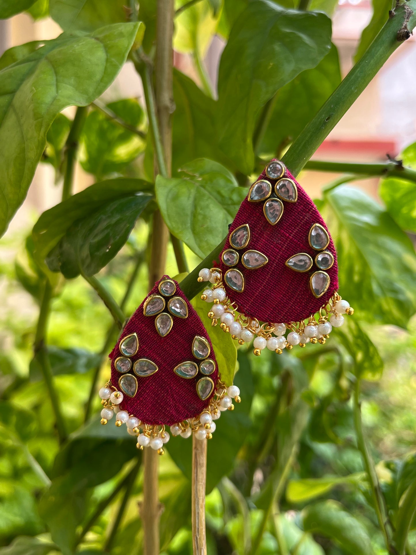 Combination of Kundan & pearls