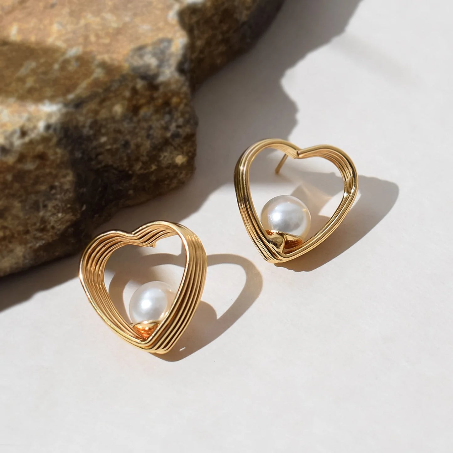Aarza – Golden Heart with Pearl Office Wear Series