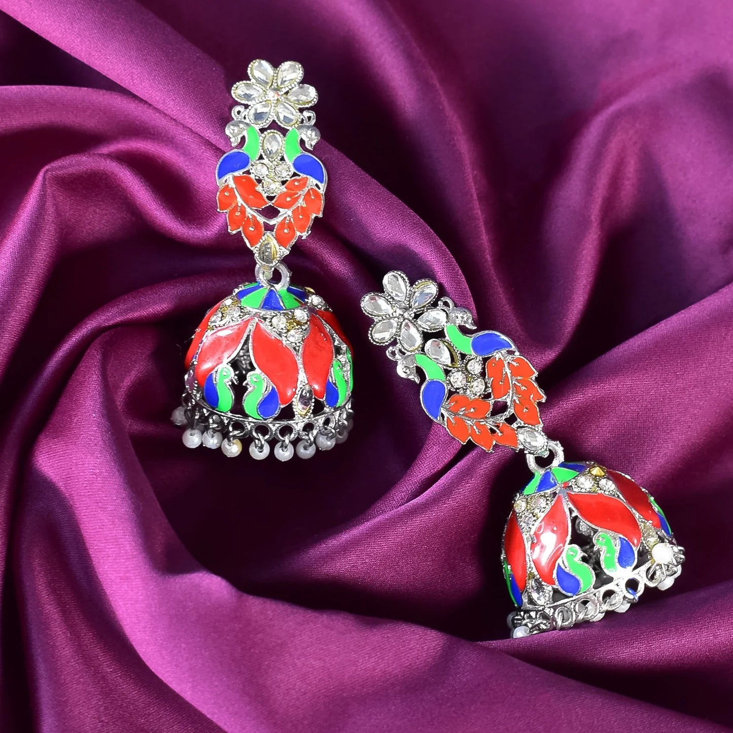 Brinda – Rangmala Jhumkas