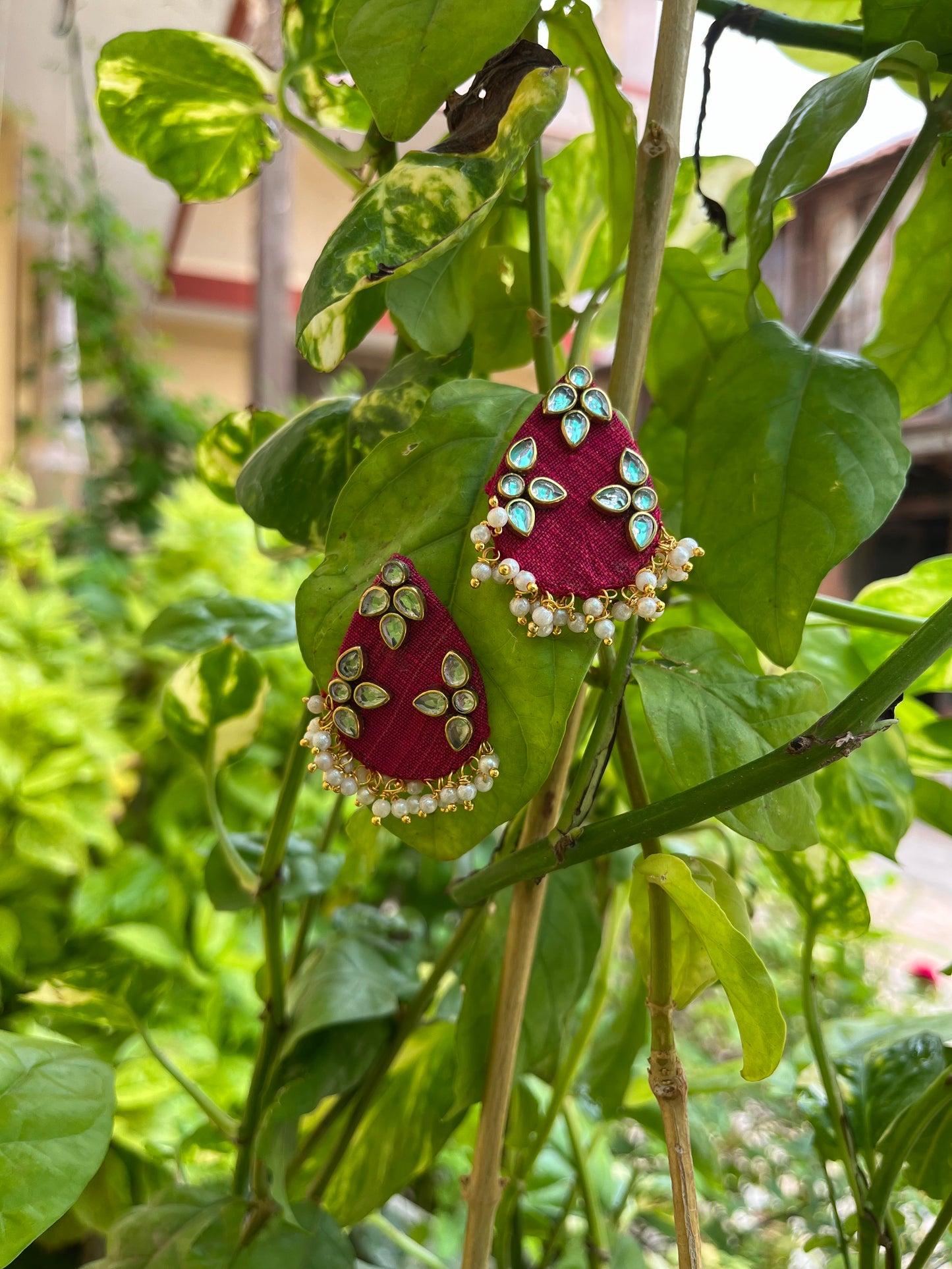 Combination of Kundan & pearls