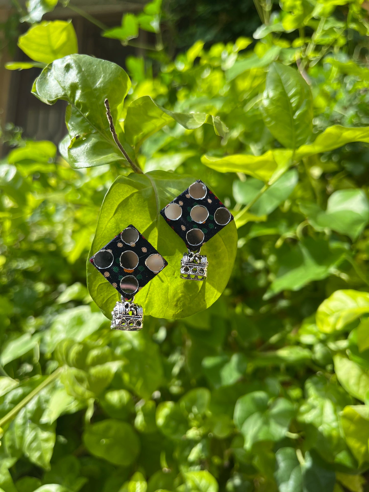 Cute Navratri Mirror Jhumkha